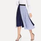 Shein Color Block Mesh Skirt