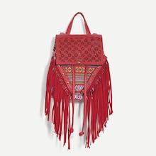 Shein Girls Tassel Detail Cut-out Drawstring Backpack