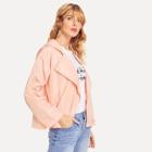 Shein Drop Shoulder Solid Hoodie Jacket