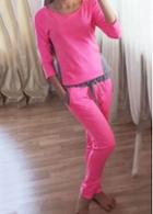 Rosewe Round Neck Top And Drawstring Waist Pants