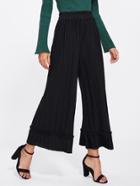 Shein Pleated Frill Wide Leg Pants