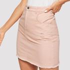 Shein Slant Pocket Solid Skirt