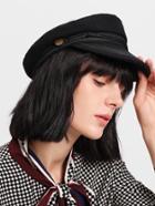 Shein Braided Detail Bakerboy Cap