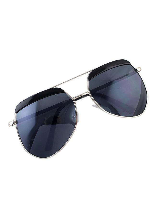 Shein Lady Oversized Silver Sunglasses