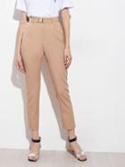 Shein Tapered Leg Pants With Belt