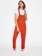 Shein Pocket Side Cuffed Overall Pants