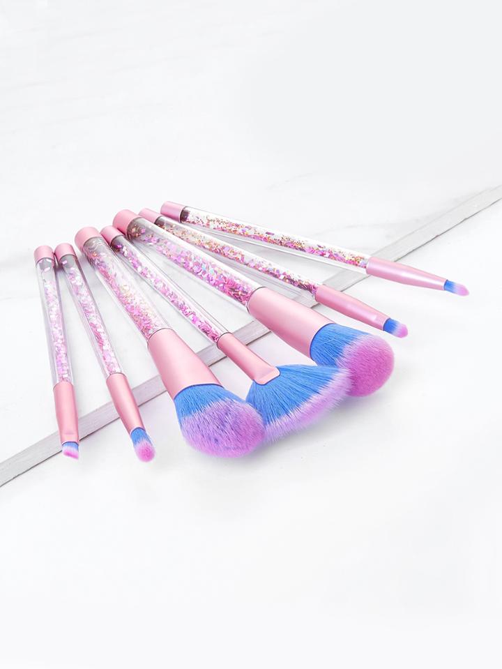 Shein Quicksand Handle Makeup Brush Set 7pcs