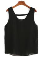 Shein Strappy Chiffon Tank Top