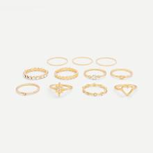 Shein Open Heart Ring Set 11pcs