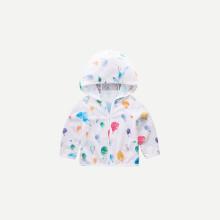 Shein Boys Balloon Print Hooded Jacket