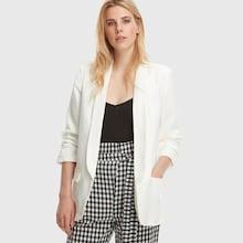 Shein Shawl Collar Pocket Patched Solid Blazer