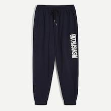 Shein Men Elastic Waist Letter Print Sweatpants