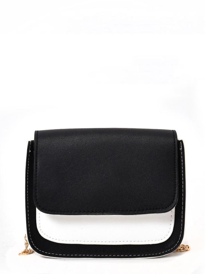 Shein Color Block Flap Crossbody Bag