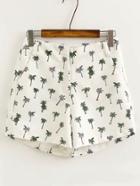 Shein Palm Tree Print Bermuda Shorts