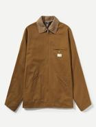 Shein Men Pocket & Zip Up Collar Neck Jacket