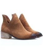 Shein Brown Cutout Low Heeled Boots