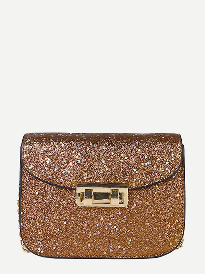 Shein Glitter Chain Shoulder Bag