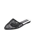Shein Pointed Toe Mesh Flat Mules