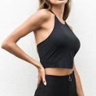 Shein Halter Ribbed Simple Vest