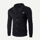 Shein Men Embroidery Detail Sweater Coat