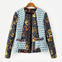 Shein Floral Print Coat