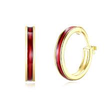 Shein Two Tone Metal Hoop Earrings
