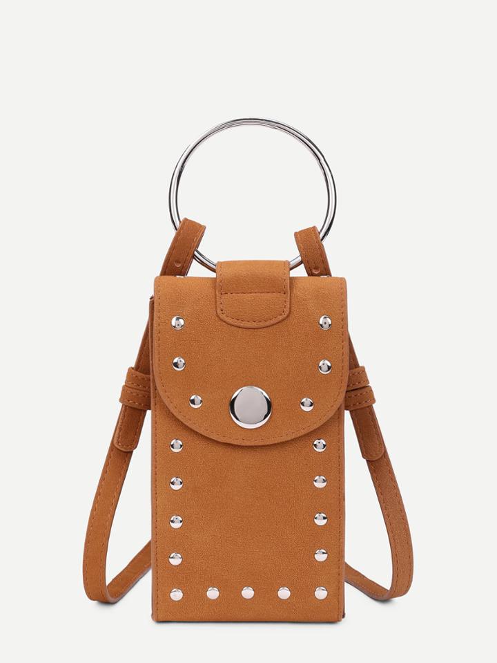 Shein Studded Detail Pu Pouch Bag