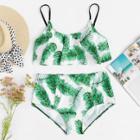 Shein Plus Jungle Print Bikini Set