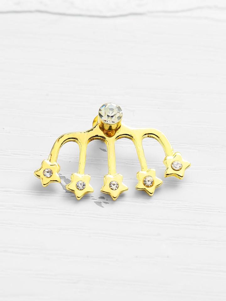 Shein Rhinestone Star Design Stud Earring 1pcs