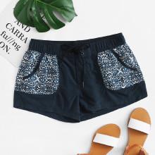 Shein Plus Drawstring Swim Shorts