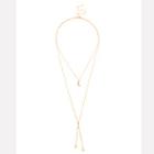 Shein Layered Chain Lariat Necklace