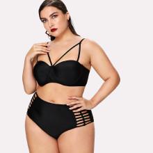 Shein Plus Ladder Cut Out Bikini Set