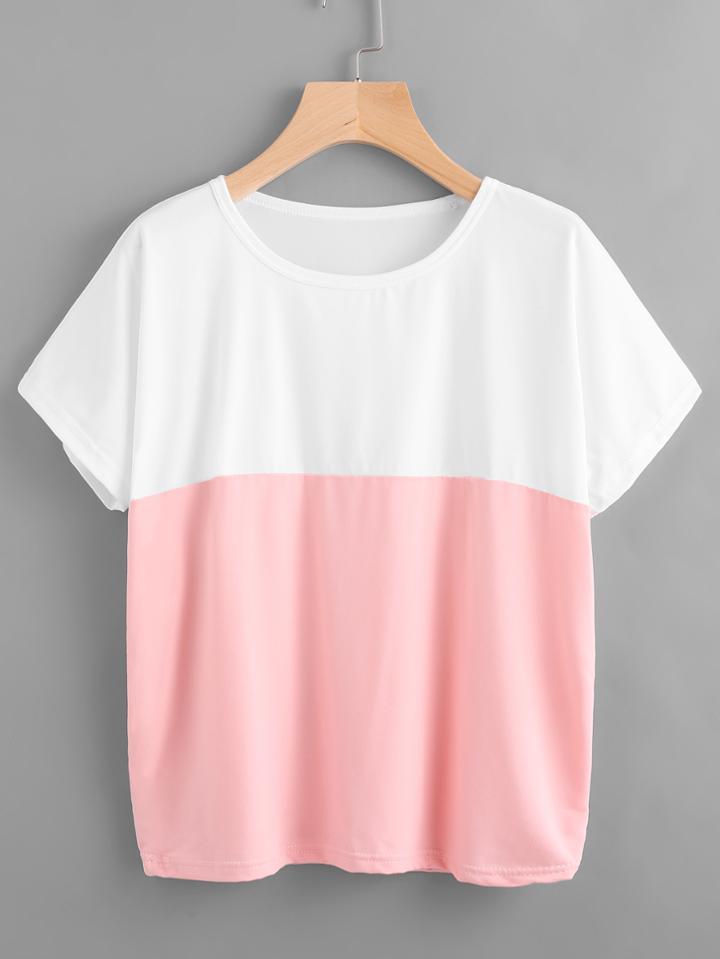 Shein Color Block Tee