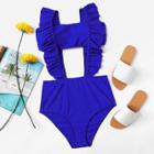 Shein Ruffle Straps Two Piece Swimwear