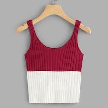 Shein Colorblock Ribbed Cami Top