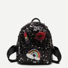 Shein Sequin Decor Embroidery Backpack