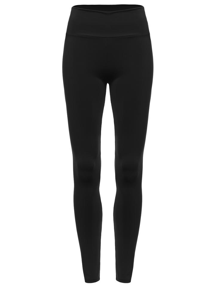 Shein Black Elastic Waist Slim Leggings