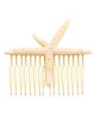 Shein Golden Starfish Hair Comb