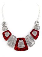 Shein Silver Hollow Geometric Necklace