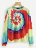 Shein Spiral Tie Dye Sweatshirt