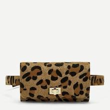 Shein Leopard Pattern Twist Lock Bum Bag