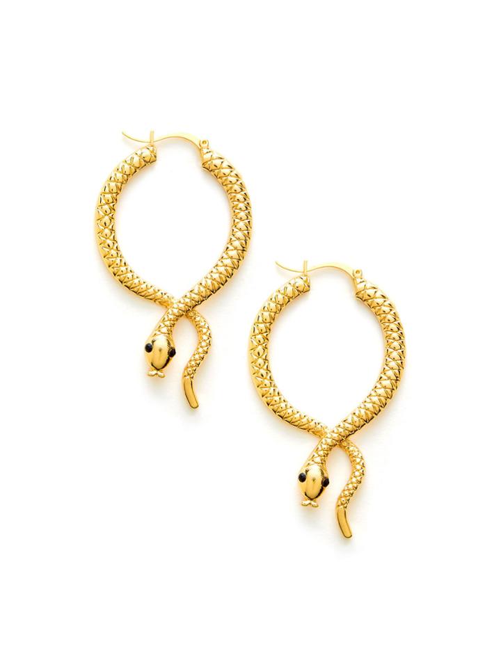 Shein Snake Design Hoop Earrings