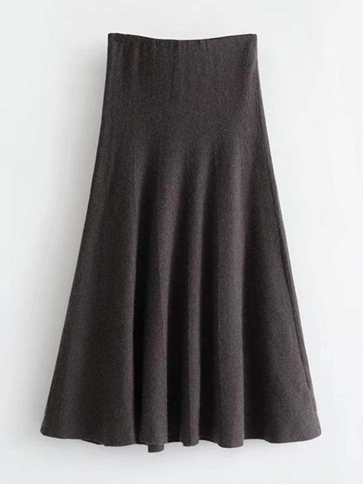 Shein Flared Knit Skirt