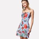 Shein Knot Front Mixed Print Cami Dress