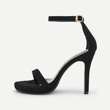 Shein Open Toe Ankle Strap Pumps