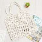 Shein Woven Design Cut Out Tote Bag