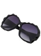 Shein Multi-faceted Cut Black Frame Sunglasses