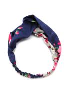 Shein Navy Floral Print Headband