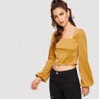 Shein Square Neck Crop Top