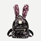 Shein Kids Sequins Decor Rabbit Ear Design Backpack